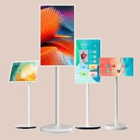 Televisor Inteligente HDTV Portátil de 27 Pulgadas, Android 10, Alto Rendimiento, Pantalla Táctil, Retroiluminación LED Blanca, Fuente de Alimentación de 12V, 1080p Full HD 60Hz, Pantalla Ancha