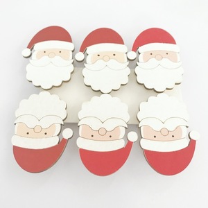 Clips décoratifs pour cadre <span class=keywords><strong>photo</strong></span> <span class=keywords><strong>de</strong></span> fête <span class=keywords><strong>de</strong></span> Noël - Motifs étoiles rouges <span class=keywords><strong>et</strong></span> sapins <span class=keywords><strong>de</strong></span> Noël, clips créatifs Père Noël, style européen Schima - Product Image 3