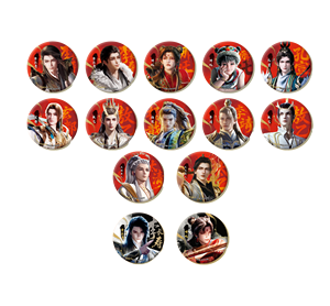 30 boîtes Miqu en gros, Série de badges en étain et boîtes mystères à motifs immortels en encre rouge, collection de figurines « Mon frère aîné est trop stable » - Product Image 1