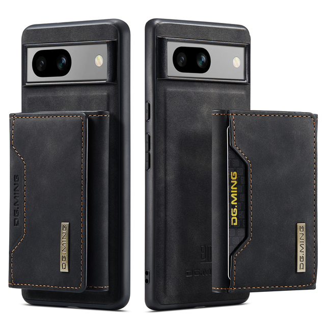 2 in 1 Luxury Shockproof Powerful Magnetic Retachable Wallet Case with Kickstand for Google Pixel 7A Phone Case