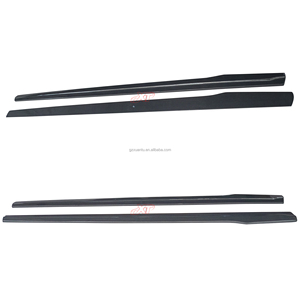 Jupe latérale en fibre de carbone de style OMS pour la série 3 F30 F35 316i <span class=keywords><strong>320i</strong></span> 328i 335i Trofeo Kit de carrosserie de becquet de pare-chocs latéral de mise à niveau - Product Image 3