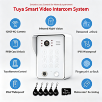 Système d'interphone vidéo WiFi Anjielo 7/10 pouces à 4 fils avec déverrouillage 5-en-1 par empreinte digitale, RFID, mot de passe et application pour maison et appartement