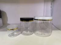 Botol Plastik Bulat untuk Kemasan Kosmetik, Wadah Kosong, Logo Custom, 100g 120g 150g 200g 250g