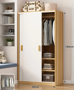 <span class=keywords><strong>Armoire</strong></span> en <span class=keywords><strong>bois</strong></span> classique sur mesure avec <span class=keywords><strong>portes</strong></span> coulissantes pour chambre à coucher - Designs d'armoires modernes - Product Image 2