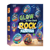Fournitures artistiques, jouets, kits de peinture pour enfants, kit de peinture sur roche qui brille dans le noir, kit de peinture sur roche pour enfants de 6 à 12 ans, pour garçons et filles