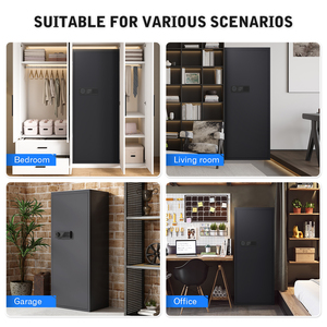 2025 mới an ninh cao súng an toàn hộp điện tử kỹ thuật số thép cán nguội xây dựng treo tường hỗ trợ 10-12 Súng Công suất - Product Image 6