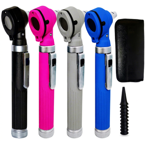 Otoscopio, Mini Otoscopio de Fibra Óptica, Herramienta de Diagnóstico Médico para Examen de Cera de Oído, Certificado CE, Funciona con Batería, Uso ORL, Elegante - Product Image 1