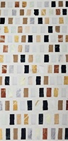 Grande dalle de terrazzo Palladiana ML-OT017 - Marbre jaune et noir avec base noire pour table de chambre et table à manger - Durable et écologique