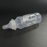 Bouteille en plastique jetable pour nourrissons de 100 ml, en PP, de qualité alimentaire, avec échelle et bouchon à vis pour aliments pour bébés