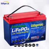 Batterie Lithium LiFePO4 24V 300AH à Décharge Profonde Grade A Marine avec BMS Intelligent Bluetooth, Bornes M8, 6000+ Cycles, CE RoHS IP67, OEM ODM