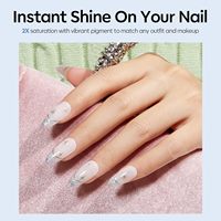 Platinum Glitter Gel Vernis À Ongles 15ml Scintillant Brillant Argent Gel Soak Off LED Nail Art Gel pour DIY Manucure Salon Cadeau De Noël