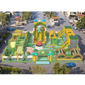 Casa inflable de PVC comercial <span class=keywords><strong>Funhouse</strong></span> Big Bounce House Castillo de dibujos animados Ninja Park con soplador que incluye kits de reparación - Product Image 1