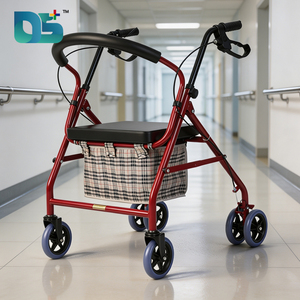 Carritos <span class=keywords><strong>de</strong></span> Compras Ligeros con Ruedas, Dispositivos <span class=keywords><strong>de</strong></span> Asistencia para la Compra <span class=keywords><strong>de</strong></span> Personas Mayores, <span class=keywords><strong>Andador</strong></span> <span class=keywords><strong>de</strong></span> Cuatro Ruedas, Ayuda para Caminar Conveniente - Product Image 1