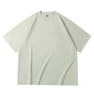 T-shirts personnalisés en coton à manches courtes, couleur unie, épaissis, pour loisirs, promotionnels - Product Image 3