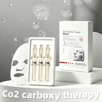 Masque de carboxythérapie au CO2 OEM Collagène Acétyl Hexapeptide-8, sérums infusés d'oxygène CO2, gel + kit de masque facial oxygénant