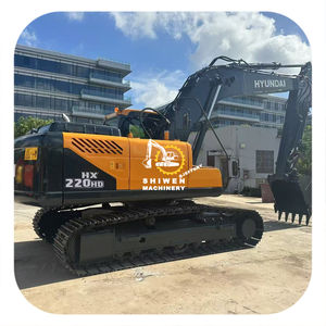 Nueva Excavadora de Cadenas Hyundai HX220HD Usada con Motor y Bomba Originales de 110 kW, 1 Año de Garantía, Envío Gratis desde Corea 220 225 - Product Image 1