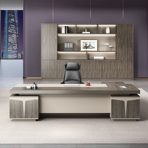 Goedkope thuiskantoor meubelset met metalen poten, L-vormig computertafel, thuiskantoor bureau - Product Image 2