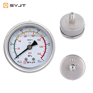เกจวัดความดันดิจิตอลแบบติดตั้งด้านหลัง SY YN Axial ขนาด 43 มม. ทำจากสแตนเลส ป้องกันการสั่นสะเทือน ความแม่นยำ 1.6% ช่วงการวัด 0.1~60Mpa - Product Image 2