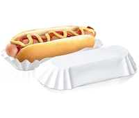 Barquettes jetables biodégradables en papier de qualité alimentaire pour emballer des sandwichs, des hamburgers, des sushis, des hot-dogs