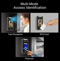 Ücretsiz Yazılım Wi-Fi Biyometrik Yüz Tanıma (Yüz PIN/Kart) Devam Takip Sistemi 4 İnç Dokunmatik Ekran LCD 2MP Zaman Kaydı