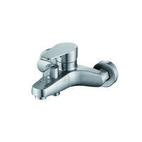 Mitigeur thermostatique mural chromé apparent pour douche, robinet de douche pour salle de bain