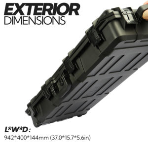 INCHOICASES ile yüksek kalite uzun sert plastik kasa tekerlek açık su geçirmez koruyucu saklama kutusu Gun yay avcılık için - Product Image 3