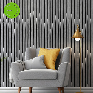 UDK 45cm <strong>Orange</strong> Wood Stripe Peel and Stick <strong>Wallpaper</strong> for Home Renovation - Product Image 5