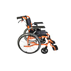 High-strength Aluminum Alloy Frame Rear-flip PU Armrest Portable Back Manual <strong>Wheelchair</strong> SYIV100-30A for Trip - Product Image 2