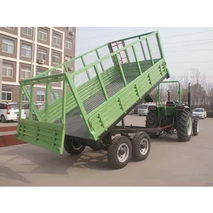 5 tons of sugarcane special two-axle custom high hurdle agricultural trailer