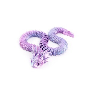 Feeron Juguete Articulado de Dragón Hada Impreso en 3D PLA, Serpiente Degradada Realista, Fantasía Duradera, Personalizable, Juguete Antiestrés Único para Escritorio - Product Image 2
