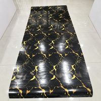 Papier peint brillant en PVC à motif marbré, autocollant en vinyle, rouleaux de revêtement mural pour comptoir de cuisine, armoire, décoration intérieure