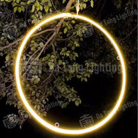 LED-Wunschring-Licht IP65 für Gartenbäume, Erzeugt Anpassbare Farben, Schwebende Lichteffekte für Innen/Außen, Festival