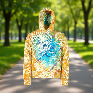 Sweat à capuche Adidas Originals pour homme, motif uni, impression par sublimation multicolore, coupe classique, vêtement de printemps, polyester tricoté - Product Image 2