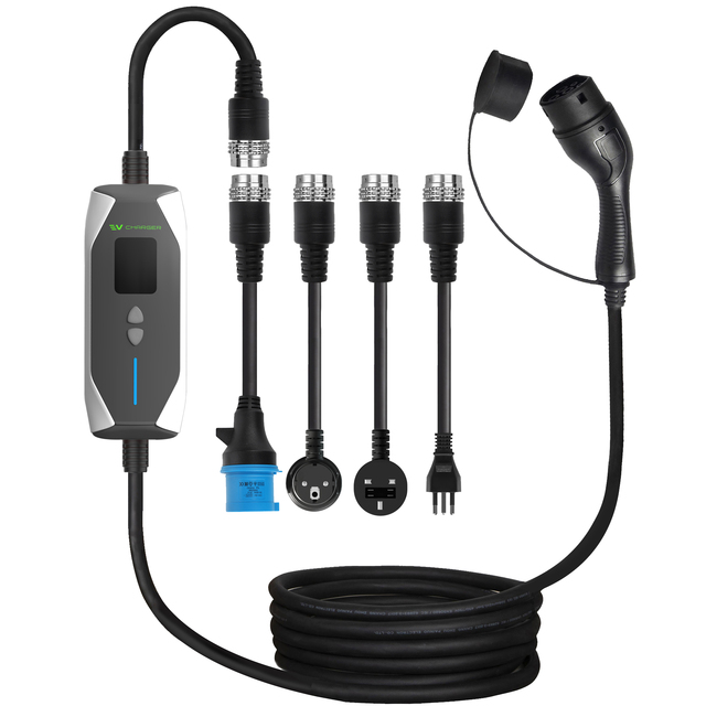 16A 32A Type 1 Type 2 Plug Portable EV Charging Banks Electric Car Portable Ev Charger