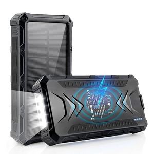 Batterie Externe Portable Solaire de Gros 20000mAh 36000mAh pour Urgences Extérieures avec Recharge Sans Fil - Product Image 1