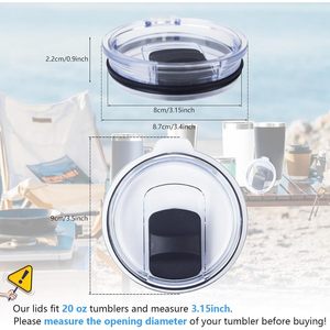Coperchio Magnetico Scorrevole Antigoccia di Ricambio per Tumbler Yeti da 20 Oz, Tazza da 10-24 Oz, Bicchiere Lowball da 10 Oz - Product Image 2