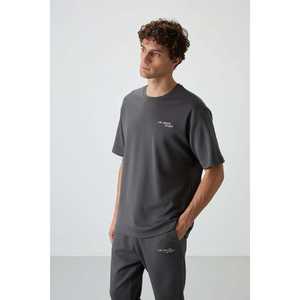 Conjunto Deportivo Haki para Hombre, Casual, Manga Corta, Transpirable, Corte Holgado, Diseño Simple para Adultos - Product Image 5