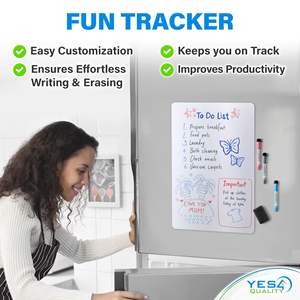 Tableau blanc effaçable à sec sur mesure extra-large, aimants réutilisables pour réfrigérateur, outils de cuisine, surfaces métalliques, promotionnel pour le bureau - Product Image 5