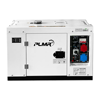 Generador Diésel Comercial de Alta Gama de 10kW 30kW con Sistema de Enfriamiento por Aire, Generadores de Energía Diésel Portátiles Móviles Silenciosos