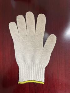 ถุงมือกันบาดแบบมีข้อมือป้องกัน ราคาประหยัด สีขาวธรรมชาติ น้ำหนัก 450-1000 กรัม/โหล ทนทานต่อการสึกหรอ ผลิตจากผ้า CVC 80% คอตตอน + 20% โพลีเอสเตอร์ ระบายอากาศได้ดี - Product Image 6