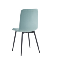 Chaise de salle à manger simple en tissu velours rembourré pour la maison, le café et l'hôtel