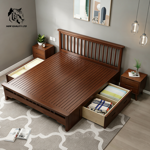 china factory lowest price customization large stock ready to ship 1.8m king <b>bed</b> modern design bedroom furniture <b>queen</b> <b>size</b> <b>bed</b> - Product Image 6