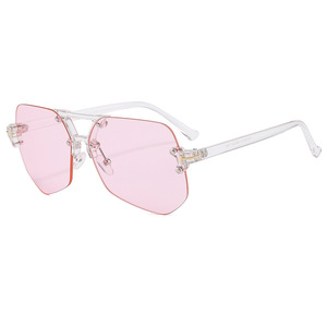 Gafas de Sol Rectangulares sin Montura, Protección UV400, Estilo Piloto, Unisex, para Conducir, Modelo 9010 - Product Image 4