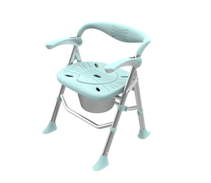 Chaise de douche pliante brevetée avec petit dossier amovible, gain de place - Product Image 3