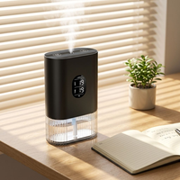Diffuseur d'huiles essentielles à air froid professionnel, avec coque métallique, écran et lumière ambiante, 50 ml, sans eau, technologie nano, pour la maison