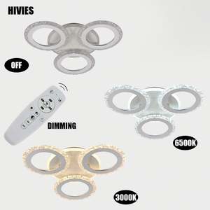 Lampe de plafond moderne à led Lampe de plafond en forme de fleur Lampe de plafond d'intérieur à led créative de style moderne nordique - Product Image 3