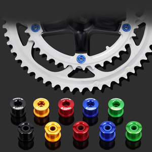 Vis de pédalier en alliage d'aluminium ultra-léger pour vélo de montagne, colorées, pour plateaux simples ou doubles, OEM - Product Image 2