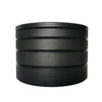 Vente en gros de plaques de poids en acier noir avec revêtement en caoutchouc, logo personnalisé, équipement de musculation durable pour la salle de sport, 5 kg, 10 kg, 15 kg, 20 kg, 25 kg