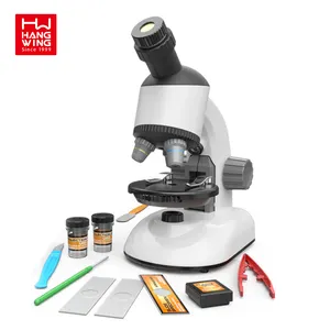 HW explore the micro world STEM learning educational new science engineering toys telescope 1200 Times rotating head microscope