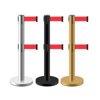 Barrière de contrôle de foule en plastique rétractable pour stand d'exposition automobile, support de vélo, clôture – Vente en gros